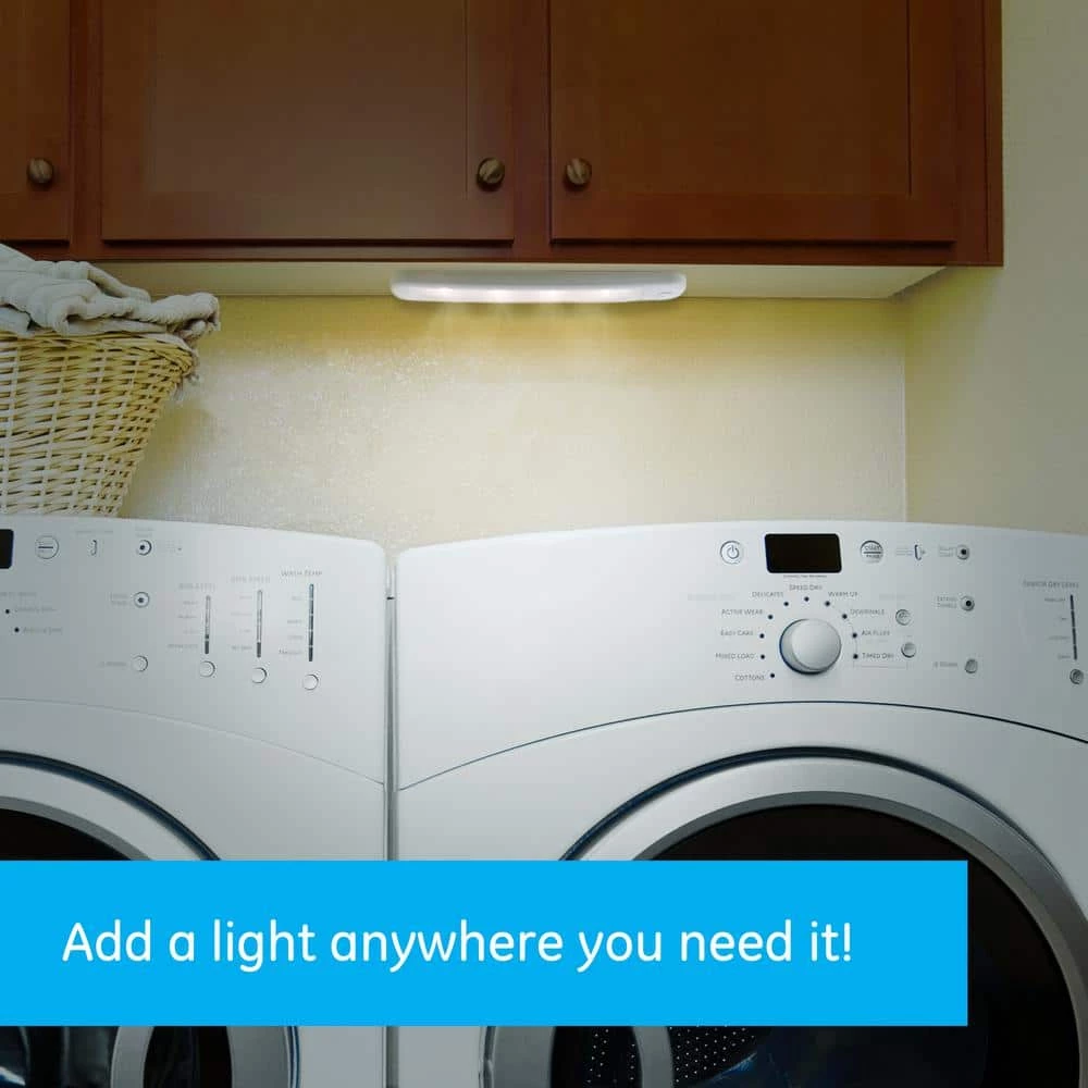 9 in. Battery Operated Wireless Remote LED Under Cabinet Light Fixtures (3-Pack) by GE 8 9 in. Battery Operated Wireless Remote LED Under Cabinet Light Fixtures (3-Pack) by GE - Image 6