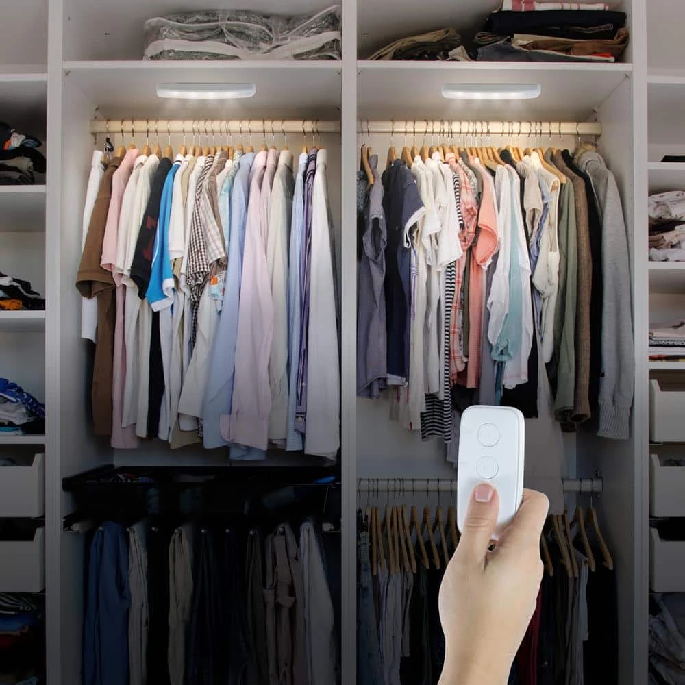 9 in. Battery Operated Wireless Remote LED Under Cabinet Light Fixtures (3-Pack) by GE 4 9 in. Battery Operated Wireless Remote LED Under Cabinet Light Fixtures (3-Pack) by GE - Image 2