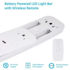 9 in. Battery Operated Wireless Remote LED Under Cabinet Light Fixtures (3-Pack) by GE 17 9 in. Battery Operated Wireless Remote LED Under Cabinet Light Fixtures (3-Pack) by GE -Home Lights Store white 9 in ge under cabinet lights 38558 76 1000