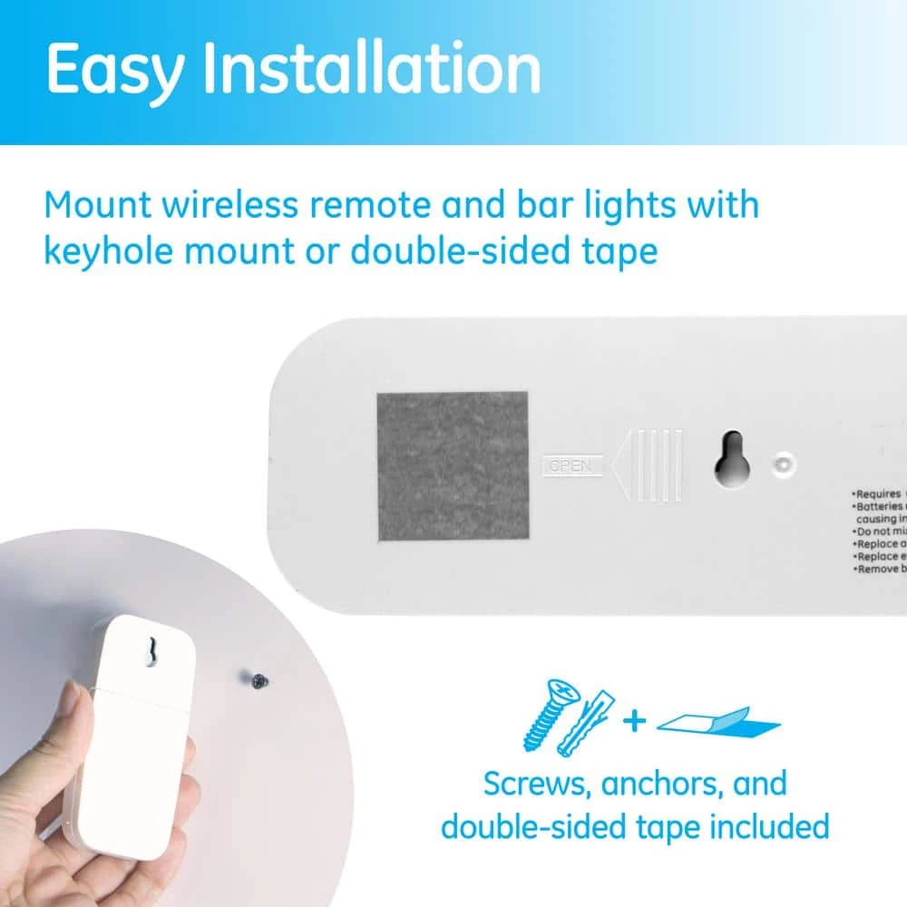 9 in. Battery Operated Wireless Remote LED Under Cabinet Light Fixtures (3-Pack) by GE 9 9 in. Battery Operated Wireless Remote LED Under Cabinet Light Fixtures (3-Pack) by GE - Image 7