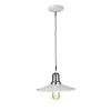 Ixtab Industrial 1-Light White Pendant with Rope Cord by EQLight -Home Lights Store white eqlight chandeliers eqpwcr12 64 1000