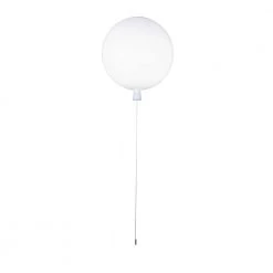 Itzel 15 in. 1-Light White Balloon Flush Mounted with RGBW LED Bulb Included by EQLight