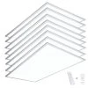 2 ft. x 4 ft. Integrated LED Panel Light Troffer Backlit 6500LM 630W Equivalent White Dim CCT Color Changeable (8-PC) by eSenLite -Home Lights Store white esenlite led panel lights eebptl2450w rc 8 64 1000