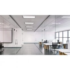 2 ft. x 4 ft. Integrated LED Panel Light Troffer Backlit 6500LM 630W Equivalent White Dim CCT Color Changeable (20-PC) by eSenLite 18 2 ft. x 4 ft. Integrated LED Panel Light Troffer Backlit 6500LM 630W Equivalent White Dim CCT Color Changeable (20-PC) by eSenLite -Home Lights Store white esenlite led panel lights eebptl2450w rc20 1f 1000
