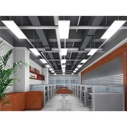 1 ft. x 4 ft. 400W Equivalent 4200LM Dimmable CCT White Integrated LED Panel Light Flush Mount Troffer w/ Frames (2-PK) by eSenLite -Home Lights Store white esenlite troffers eefptl1440w rcfr 4f 1000