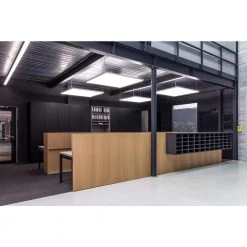 2 ft. x 2 ft. 4200LM 400W Equivalent White Dimmable Color CCT Thin Aluminum Integrated LED Panel Light Troffer (4-PK) by eSenLite -Home Lights Store white esenlite troffers eefptl2240w rc 4 76 1000