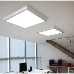 2 ft. x 2 ft. 400W Equivalent 4200 LM Dimmable CCT White Integrated LED Panel Light Flush Mount Troffer w/ Frames (2-PK) by eSenLite -Home Lights Store white esenlite troffers eefptl2240w rcfr 77 1000