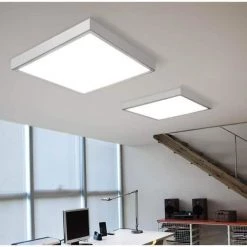 2 ft.x4 ft. 6500Lumen 600W Equivalent White Dimmable Color Changing CCT Integrated LED Flat Panel Light Troffer(20-Pack) by eSenLite -Home Lights Store white esenlite troffers eefptl2460w r20 44 1000