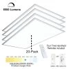 2 ft.x4 ft. 6500Lumen 600W Equivalent White Dimmable Color Changing CCT Integrated LED Flat Panel Light Troffer(20-Pack) by eSenLite 2 2 ft.x4 ft. 6500Lumen 600W Equivalent White Dimmable Color Changing CCT Integrated LED Flat Panel Light Troffer(20-Pack) by eSenLite -Home Lights Store white esenlite troffers eefptl2460w r20 64 1000