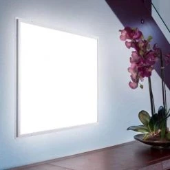 2ft.x4ft. 600W Equivalent 6500 Lumen Dimmable CCT White Integrated LED Panel Light Flush Mount Troffer w/ Frames(2-Pack) by eSenLite -Home Lights Store white esenlite troffers eefptl2460w rcfr 4f 1000