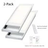 2ft.x4ft. 600W Equivalent 6500 Lumen Dimmable CCT White Integrated LED Panel Light Flush Mount Troffer w/ Frames(2-Pack) by eSenLite -Home Lights Store white esenlite troffers eefptl2460w rcfr 64 1000