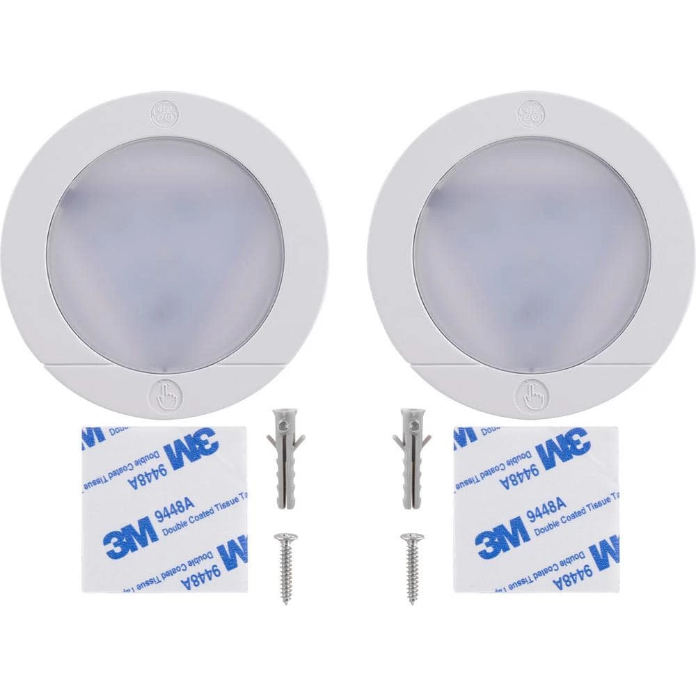 Touch Activated White LED Puck Light (2-Pack) by GE 8 Touch Activated White LED Puck Light (2-Pack) by GE - Image 6