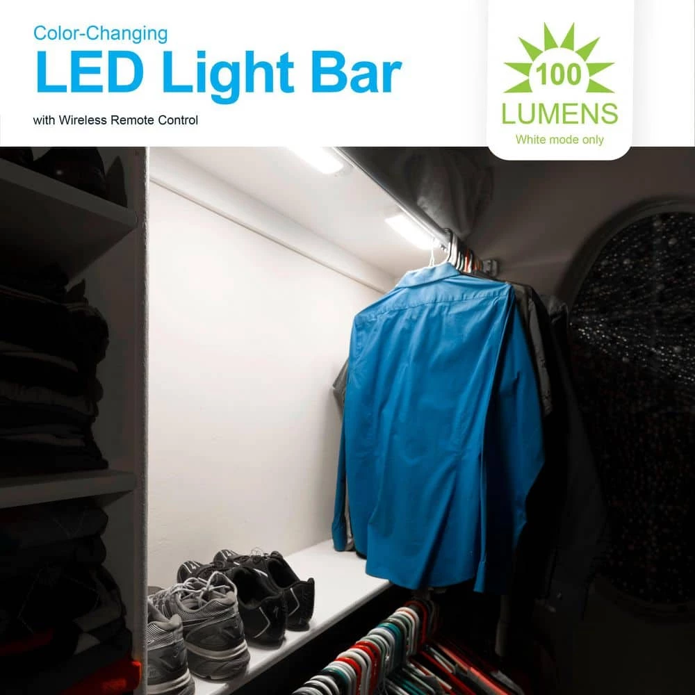 Battery-Operated 12 in. LED Color-Changing Under Cabinet Light Bar by GE 5 Battery-Operated 12 in. LED Color-Changing Under Cabinet Light Bar by GE - Image 3