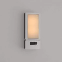White Wireless Motion-Sensing LED Sconce by GE -Home Lights Store white ge wall sconces 17455 d4 1000
